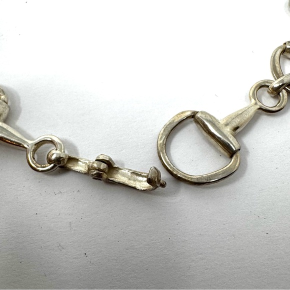 Sterling silver, vintage horsebit necklace - Picture 8 of 10